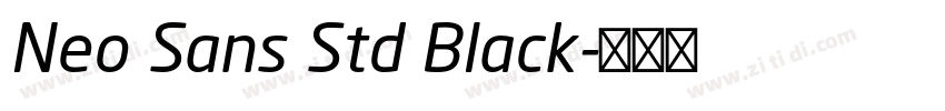 Neo Sans Std Black字体转换